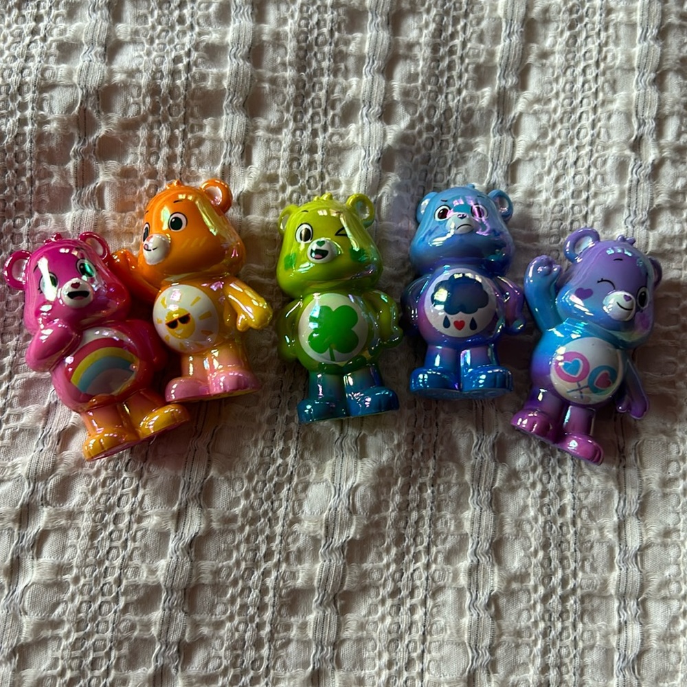 Care Bears 5 piece figurine set